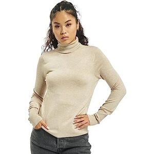 ONLY Gebreide trui voor dames, rolkraag, Whitecap Gray/Detail: melange, XL