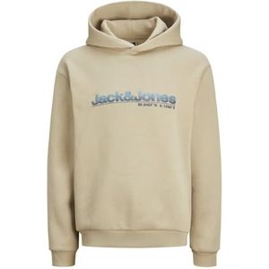 Jack & Jones Jcopuff Sweat Hood, Crockery/Print: jj, M