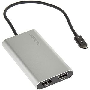 StarTech.com Thunderbolt 3 naar dual-HDMI-adapter - dubbele HDMI-adapter - video-adapter - USB type C naar HDMI - USB-C naar HDMI - Thunderbolt 3 USB C naar HDMI (TB32HD2)