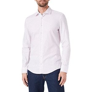 Seidensticker Men's Slim Fit shirt met lange mouwen, rood, 40, rood, 40