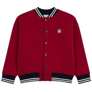 Petit Bateau Teddy voor kinderen, van katoen en sherpa, effen, Amarant, 5 Jaren