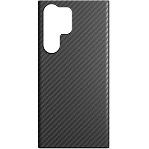 Black Rock - Hoes koolstofhoes case ultradun, geschikt voor Samsung Galaxy S23 Ultra | Aramid telefoonhoes, vezelcover, draadloos opladen (zwart)