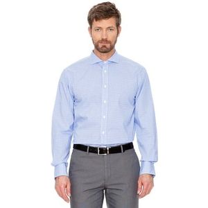 Cortefiel hemd, geruit - blauw - 45