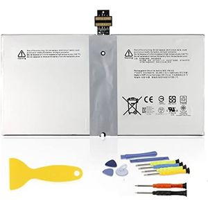 ANTIEE G3HTA027H DYNR01 38,2 Wh accu compatibel met Microsoft Surface Pro 4 1724 12,3 inch Series Tablet G3HTA026H 7,5V 5087mAh met gereedschap