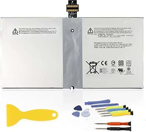 ANTIEE G3HTA027H DYNR01 38,2 Wh accu compatibel met Microsoft Surface Pro 4 1724 12,3 inch Series Tablet G3HTA026H 7,5V 5087mAh met gereedschap
