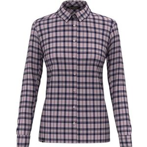 SALEWA Fanes Flannel 5pl W L/S Shirt, damesshirt met lange mouwen