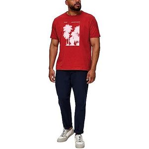 s.Oliver Big Size heren t-shirts, korte mouwen, rood, XXL