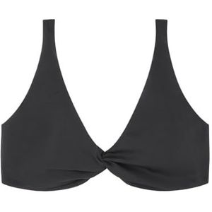 Women'secret Bikini-top voor dames, hoge capaciteit, neopreen, zwart, standaard zwart, 90D