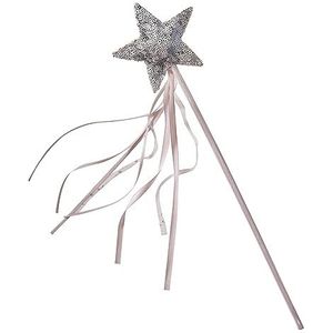 Ginger Ray Girls Blush Pink & Silver Sequin Starlight Fairy Wand for Christmas Kostuum Party