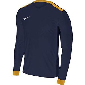 Nike Kids Y NK Dry PRK DRBY II JSY LS T-shirt met lange mouwen, midnight navy/university goud, S