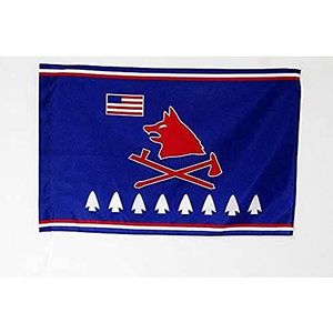 Pawnees Vlag 150x90cm - Inheemse Amerikaanse vlag Panis 90 x 150 cm Schede voor vlaggenmast - AZ FLAG