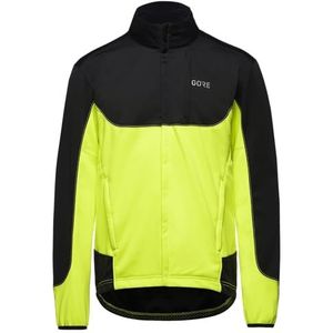 GORE WEAR C5 GORE WINDSTOPPER Thermo-sportjack, voor heren, zwart/neon-geel, L, 100376