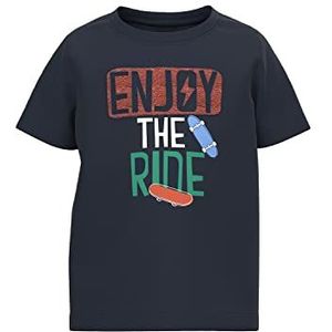NAME IT Boy's NMMHENNE SS TOP PB Shirt met korte mouwen, Dark Sapphire, 92, Dark Sapphire, 92 cm