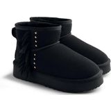 Gioseppo - Grasston - Enkellaarsjes - Suède - Plateauzool 4.7 cm