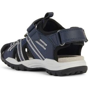 Geox J Borealis Boy B Sandalen voor jongens, Marineblauw/grijs, 24 EU