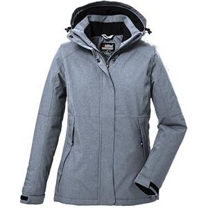 killtec Kow 37 WMN JCKT, 39702-000, functionele jas voor dames, outdoorjas met afritsbare capuchon, grijs-melange, maat 50