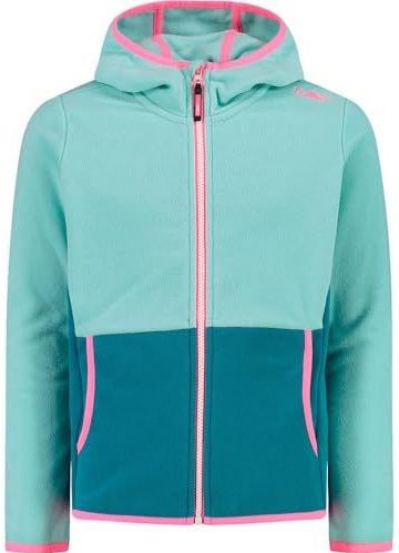 CMP - Kid G Jacket Fix Hood - Fleecejack - Unisex - Voor Kinderen en Jongeren
