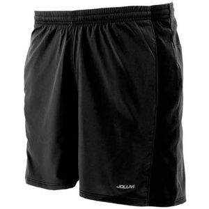 Joluvi Unisex Meta bermuda shorts voor volwassenen, Zwart/Neongeel, M