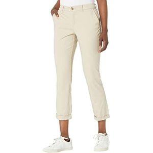 Tommy Hilfiger Hampton Chinobroek voor dames – lichte broek met ontspannen pasvorm, Kaki 1, 14