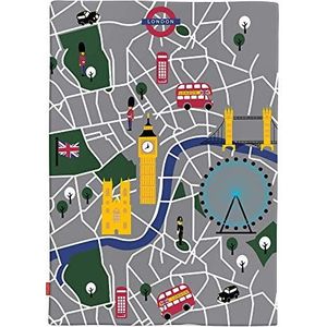 Maclaren dubbelzijdig bruikbare deken London City Map-dubbelzijdige, zachte, duurzame en machinewasbare deken. Kan eenvoudig op het frame van de buggy worden bevestigd met de meegeleverde clips.