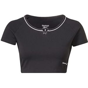 Reebok Dames Identity Crop T-Shirt, Blauw, M, Blauw, M