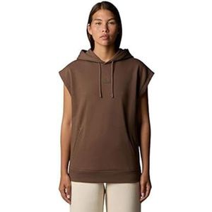 The North Face Ss Relaxed Hoodie T-Shirt voor dames Smokey Brown M