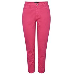 PIECES Pckesia Mom Hw ANK JNS Colour Noos Bc Jeans voor dames, Beetroot Purple., M