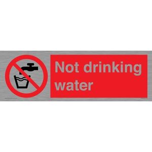 Niet drinkwater bord - 450x150mm - L41