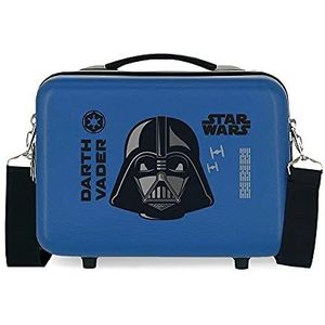 Star Wars Darth Vader Toilettas, aanpasbaar, met schoudertas, blauw, 29 x 21 x 15 cm, stijf, ABS 9,14 l