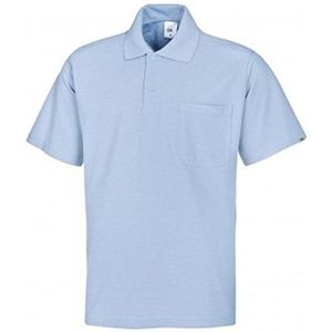 BP 1612-181 unisex poloshirt gemaakt van duurzaam lichtblauw, maat 6XL