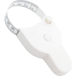 Meetlint 150 cm intrekbaar voor lichaamsmetingen | zacht kleermakersmeetlint met achteruitknop en vergrendeling