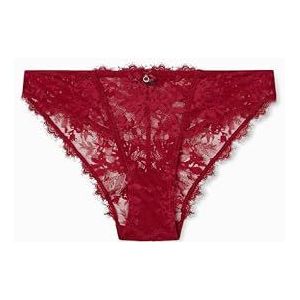 EMPORIO ARMANI Dames Eternal LACE Brief, ROOD, XL, Rood, XL