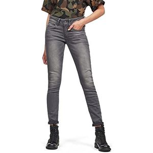 G-Star Raw Lynn Mid Waist Skinny Jeans Jeans dames,Blau (Medium Aged D06746-6132-071),24W / 28L