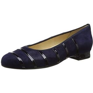 Hassia Dames Fermo, brede G gesloten ballerina's, blauw 3530 nachtblauw Ocean, 40 EU