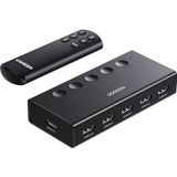 UGREEN - HDMI 2.0 Switch - 5 in 1 out - 4K@60Hz - Ondersteuning 3D/CEC/HDR/HDCP 2.2