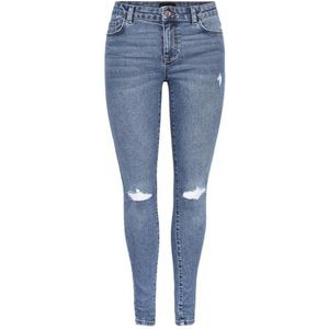 PIECES Dames Skinny Fit Jeans PCDANA MW, blauw (medium blue denim), S / 32L