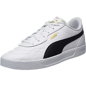 PUMA Unisex Club Zone Sneaker, Puma Wit Puma Zwart Puma Team Goud, 24 EU