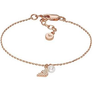 Emporio Armani Schakelarmband voor Dames, Roségoudkleurige Sterling Zilveren, EG3575221