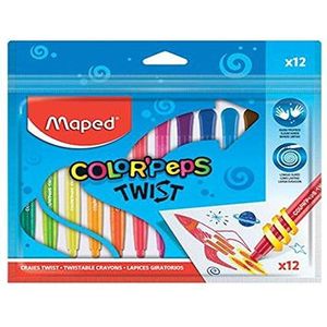 Maped Color'Peps Twist kleurpotloden Twistable Krijt x12 Pack of 12