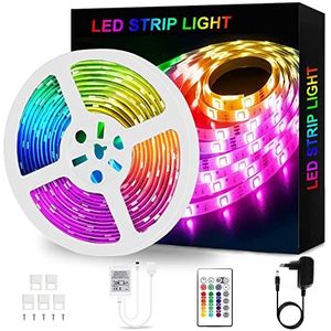 LED strip 5m, RGB LED strip, kleur veranderende LED strip met IR afstandsbediening, voor het verlichten van huis, feest, keuken