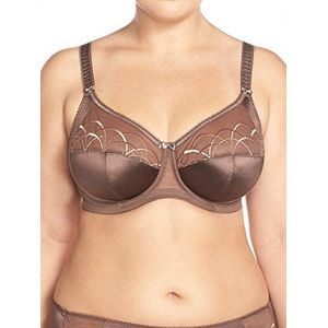 Elomi Cate 4030 Beugel Volledige Cup Gestreepte Ondersteunende BH, Pecan, 75F