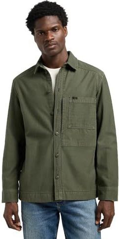 Lee - Paneled Overhemd - Oak Moss - Katoen - Relaxed Ontwerp