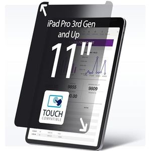 StarTech.com 4-Way 11-inch iPad Pro Privacy Filter, Portrait/Landscape Orientatie, Touch-Enabled, Anti-Glans Security Filter, +/- 30 Graden Kijkhoek, 51% Blauw Licht Vermindering