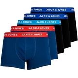 JACK & JONES Heren JacLee Trunks 5 Pack Boxershorts, Blauw (Surf The Web Detail: Surft The Web / Estate Blue/Blue Jewel), S EU, blauw (Surf The Web Detail: Surft The Web/Estate Blue/Blue Jewel), S