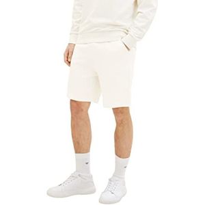 TOM TAILOR Denim bermuda sweatpants voor heren, 12906 - Wool White, XXL