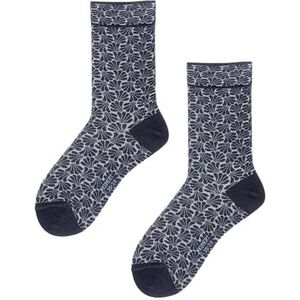 KUNERT Dames Sok ORNAMENTAL CITYNIGHT Fashion Night Blue 35-38, nachtblauw, 35-38 EU