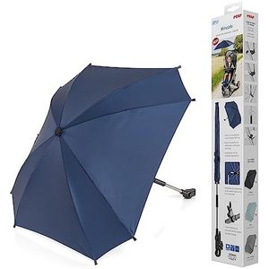 reer ShineSafe parasol voor kinderwagen, universeel te gebruiken, draai- en kantelbaar, blauw