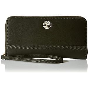 Timberland Dames Leather RFID Zip Around Wallet Clutch with Wristlet Strap Armband, eenheidsmaat, grape leaf, Eén Maat