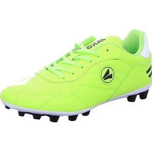 JAKO Unisex J-SFG Signature voetbalschoen voor kinderen, Neon Yellow Jet Black, 30 EU