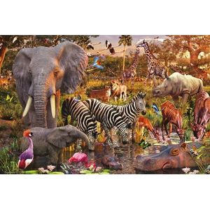 Ravensburger - Afrikaanse Dierenwereld - Legpuzzel - 3000 Stukjes - Antireflectie